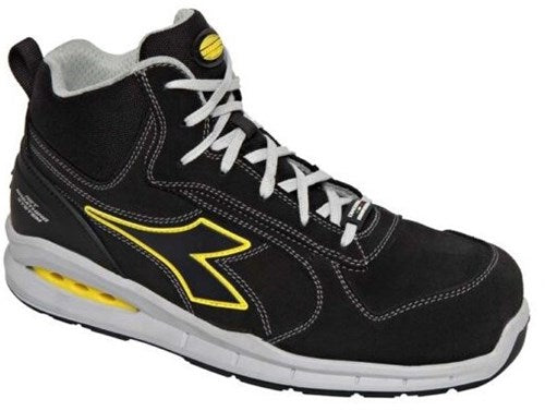 Diadora werkschoen run net ab mid s3s 181149 | zwart zwart c0200 | maat 44 - 8053607623495