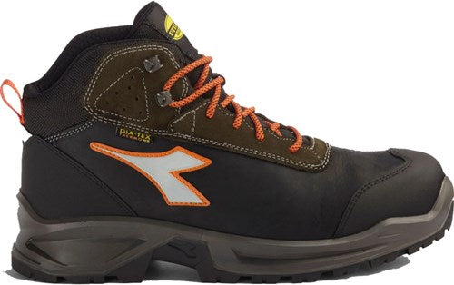 Diadora werkschoen sport diatex 181120 mid s3 (zwart groen) | zwart groen | maat 43 - 8053607615940