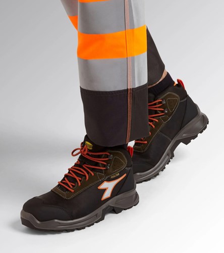 Diadora werkschoen sport diatex 181120 mid s3 (zwart groen) | zwart groen | maat 46 - 8053607615971