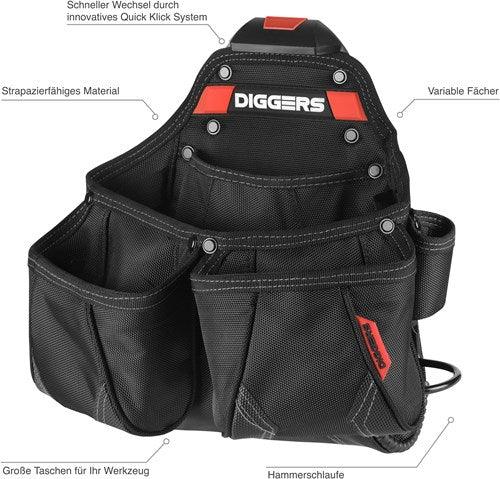 Diggers quick klik framer opbergtas - dk552