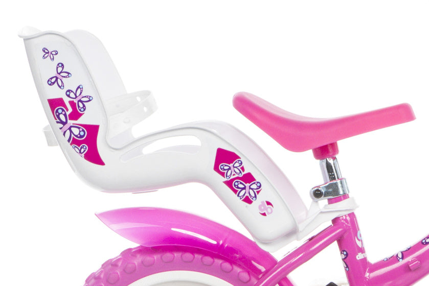 Dino flappy 12 inch 21 cm meisjesdoortrapper wit roze