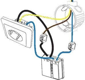 Di-o dio ontvanger schakelaar module achter stopcontact 3500w - 6960260