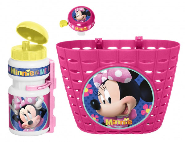 Minnie Mouse Kinderfietsaccessoires Roze 3-delig