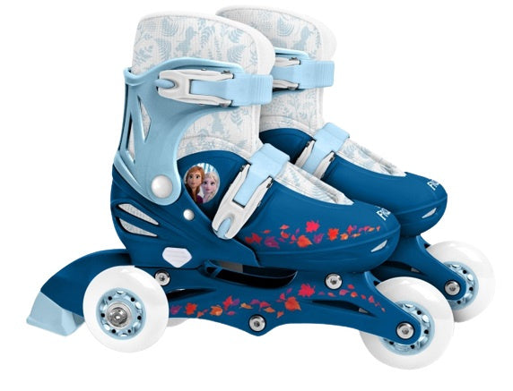 Frozen 2 inline skates hardboot wit blauw maat 27-30
