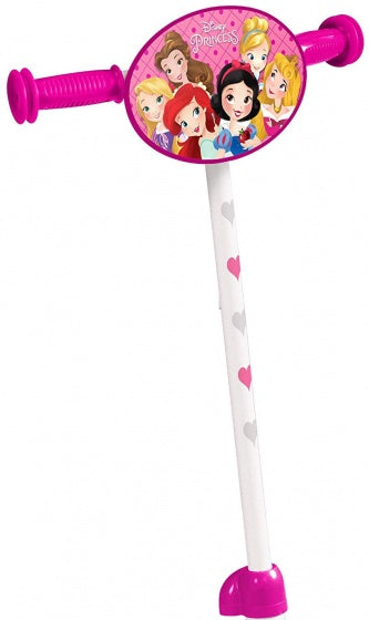 Princess 3-wiel kinderstep meisjes vrijloop wit roze