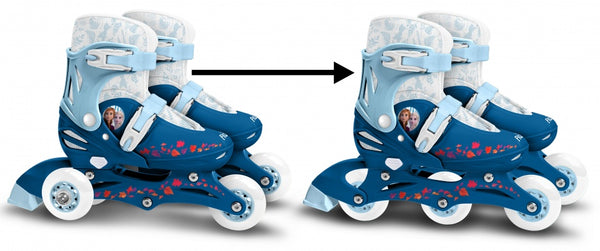 Frozen II Inline Skates Hardboot Wit Blauw maat 27-30