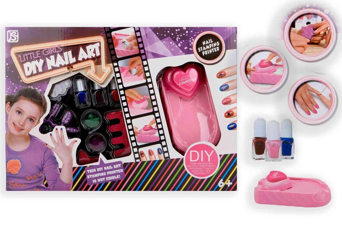 Brandunit kleine meisjes diy nail art, nagels formaat
