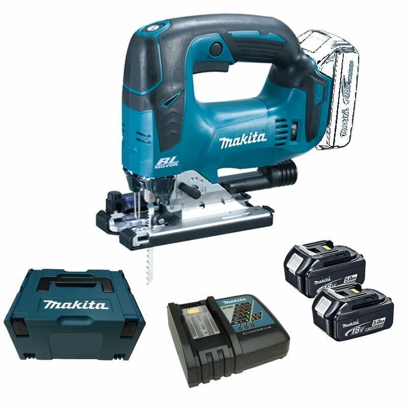 Makita djv182rtj accu decoupeerzaag d-greep | 18v 5.0ah - djv182rtj