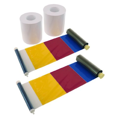 Papier DNP 2 Rouleaux à 400 St. 10x15 Perforé sur 10x10 cm pour DS620