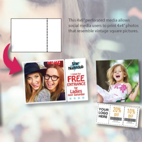 Papier DNP 2 Rouleaux à 400 St. 10x15 Perforé sur 10x10 cm pour DS620