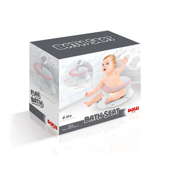 Badzitje met Zuignappen Wit Roze