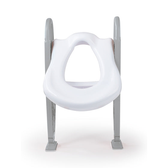 Dolu educatieve toilettrainer met trapje toiletverkleiner grijs