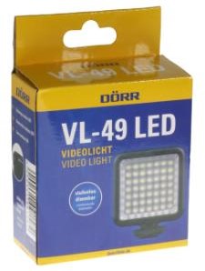 Dorr videolamp led op batterijen dimbaar 6000k - 9560100