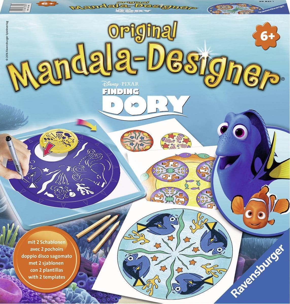 Ravensburger mandala-ontwerper op zoek naar Dory van Disney