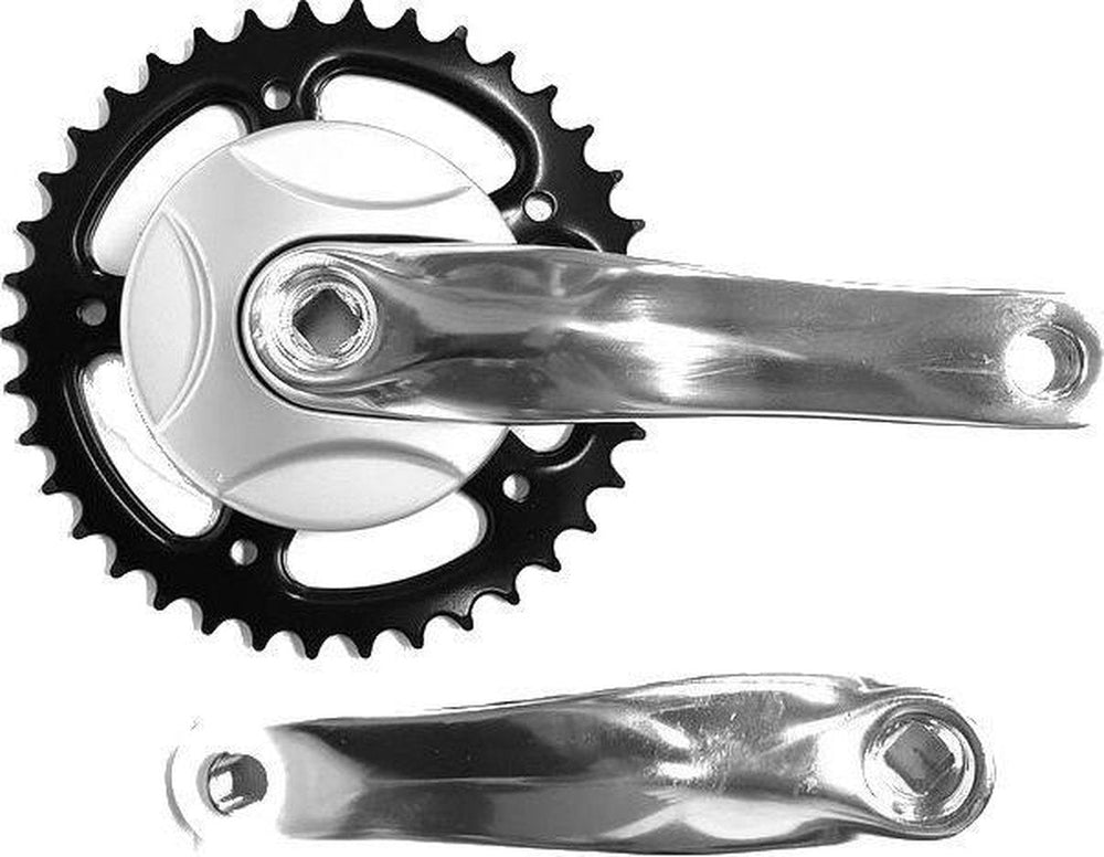 crankstel 38t 152 m disc alu zilver