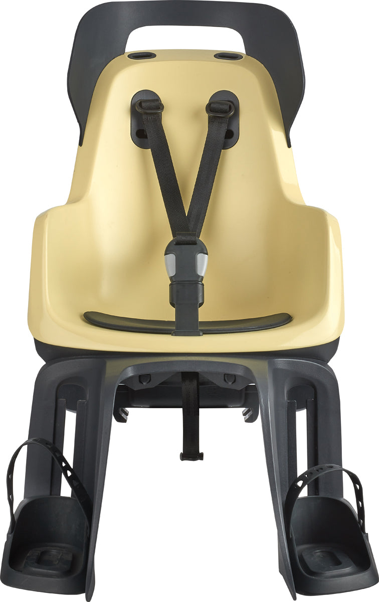 Kinderzitje achter Bobike Maxi Go - citroensorbet - dragerbevestiging (CFS)