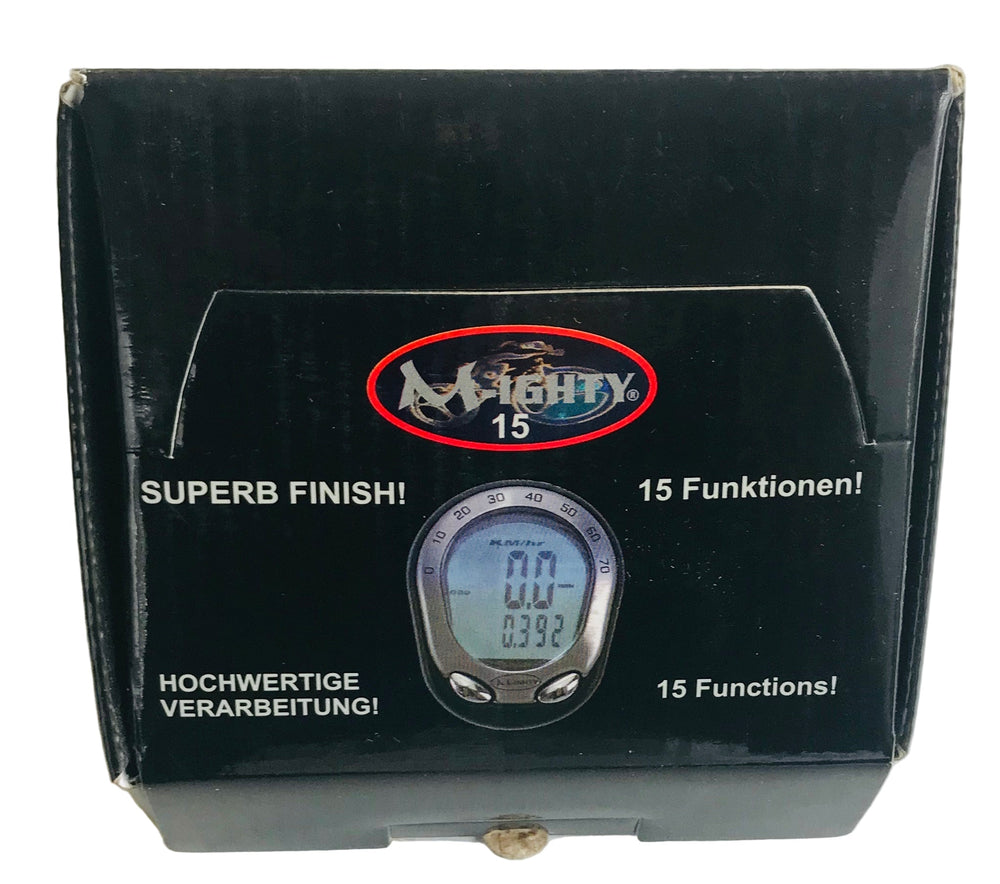 Messingschlager m-ighty fietscomputer 15 functie's excl. batterijen