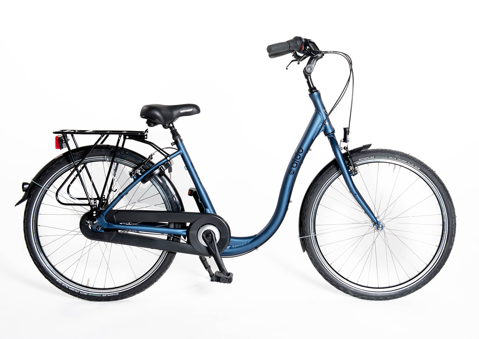 Kwadie aldo lage instap 26 remnaaf alu. comfort mystery blue mat - 42 cm.
