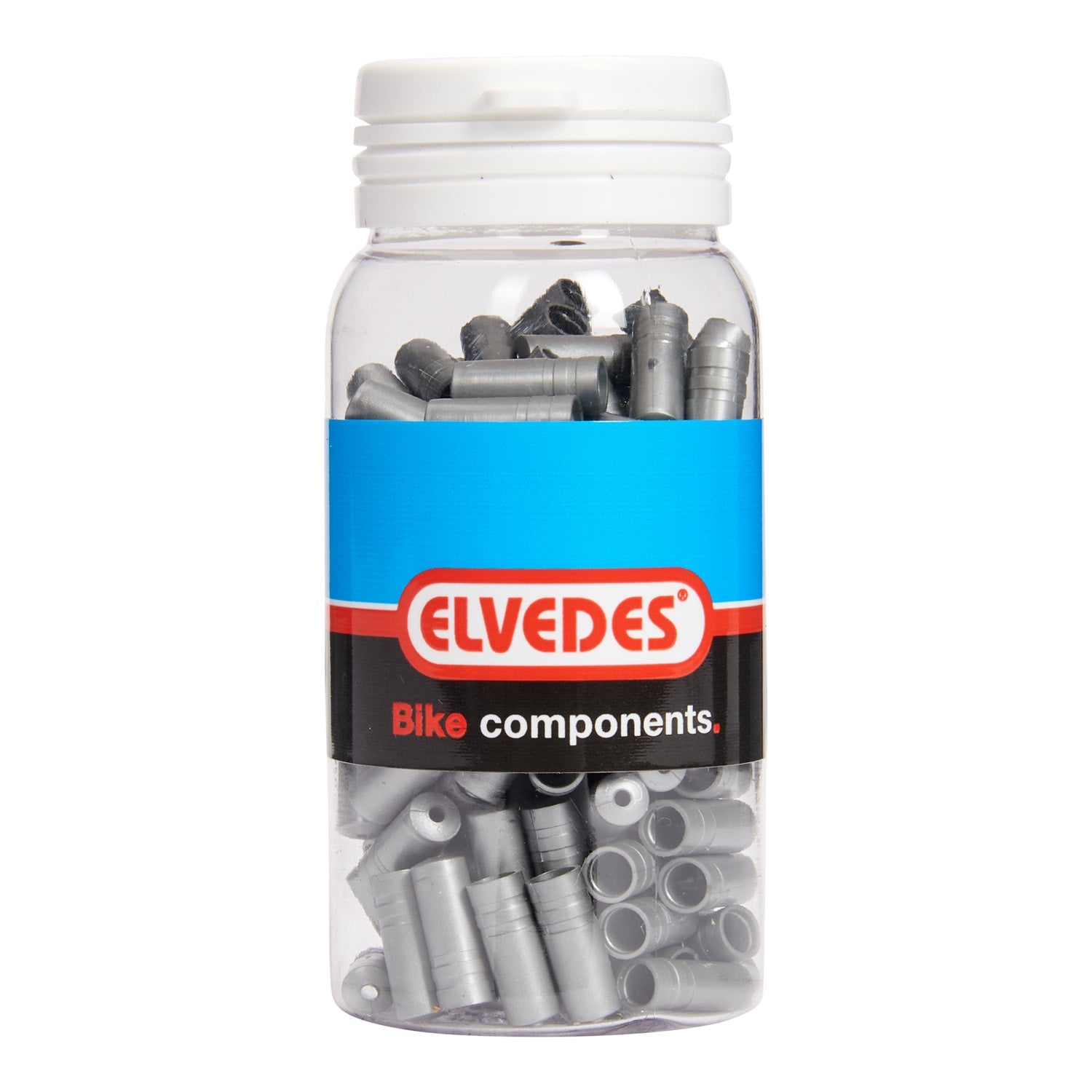 Chapeau de câble Elvedes ø4.3mm PVC - argent (150 pièces)