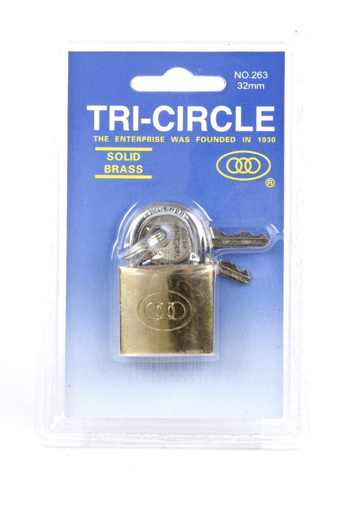 Rematiptop tri cirkel hangslot 30mm