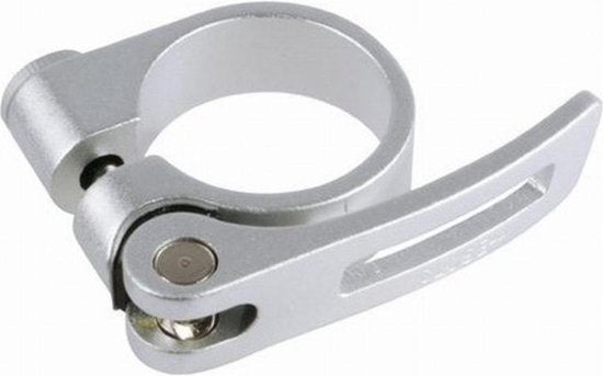 Hzb kalloy uno collier de selle à dégagement rapide alu argent 31,8 mm