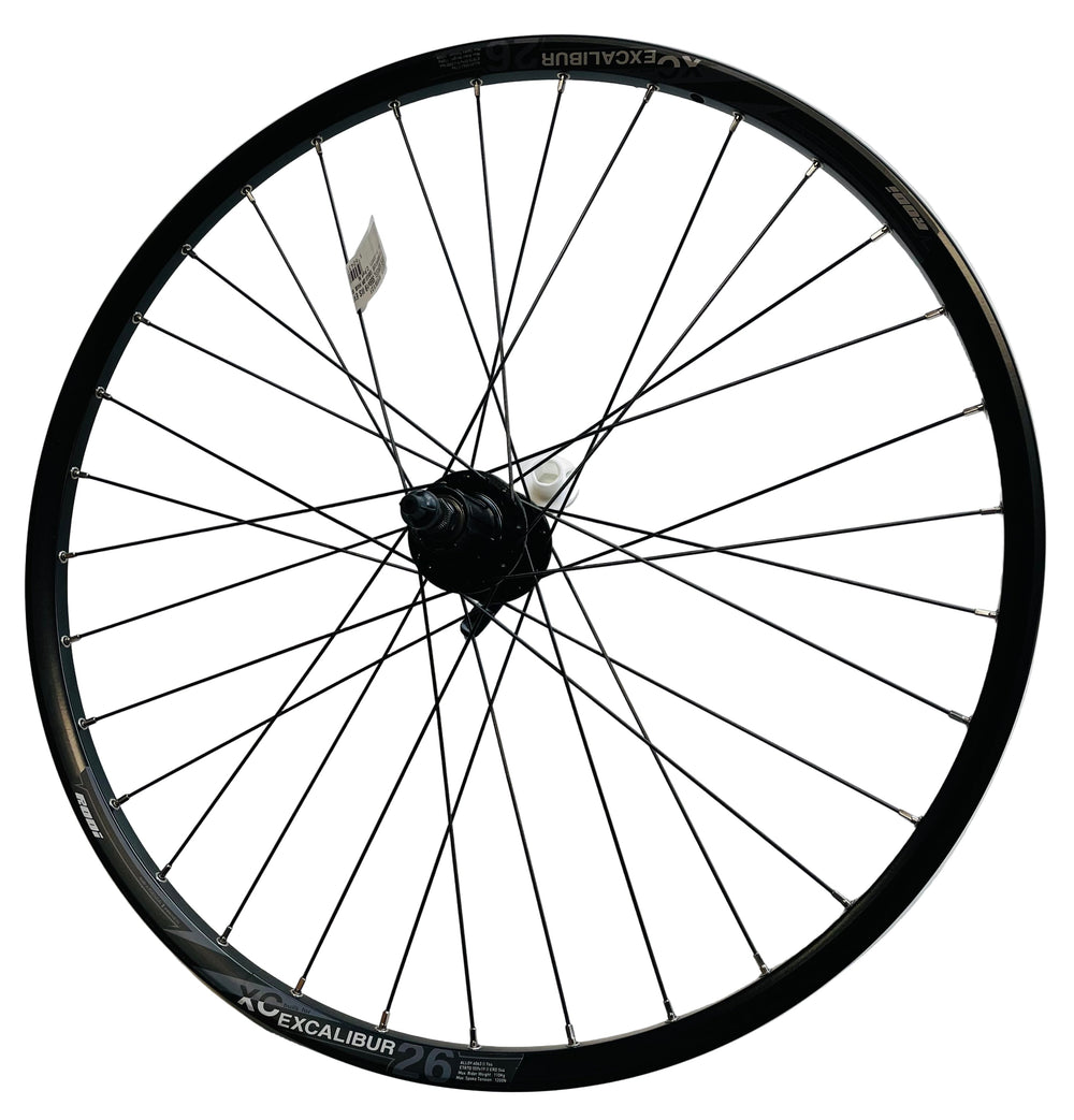 Rodi achterwiel 26 - 559x19 iis excalibur 2xc db600 qr zwart schijfrem cassette