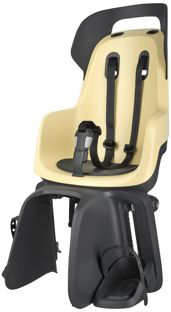 Kinderzitje achter Bobike Maxi Go - citroensorbet - dragerbevestiging (CFS)