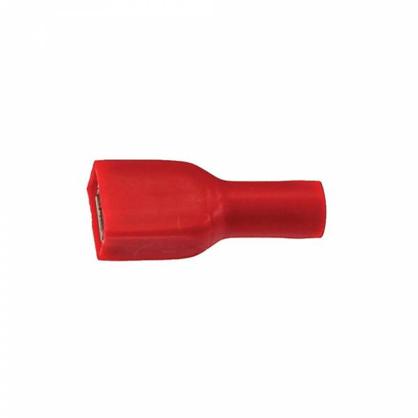 Bofix kabelschoen amp vrouw plat 6,3 geisoleerd (25st)