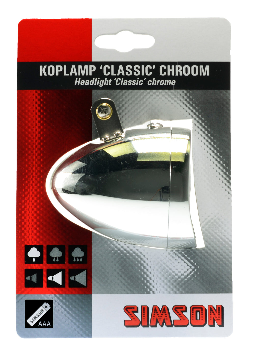 Simson classic chrome headlight
