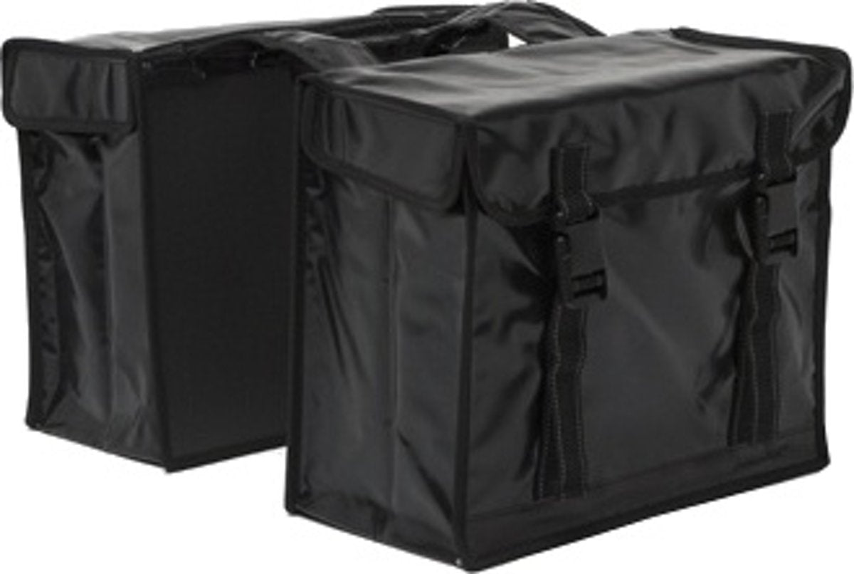 Newlooxs New Dubbele Tas Bisonyl XL Zwart Fietstas Unisex Zwart