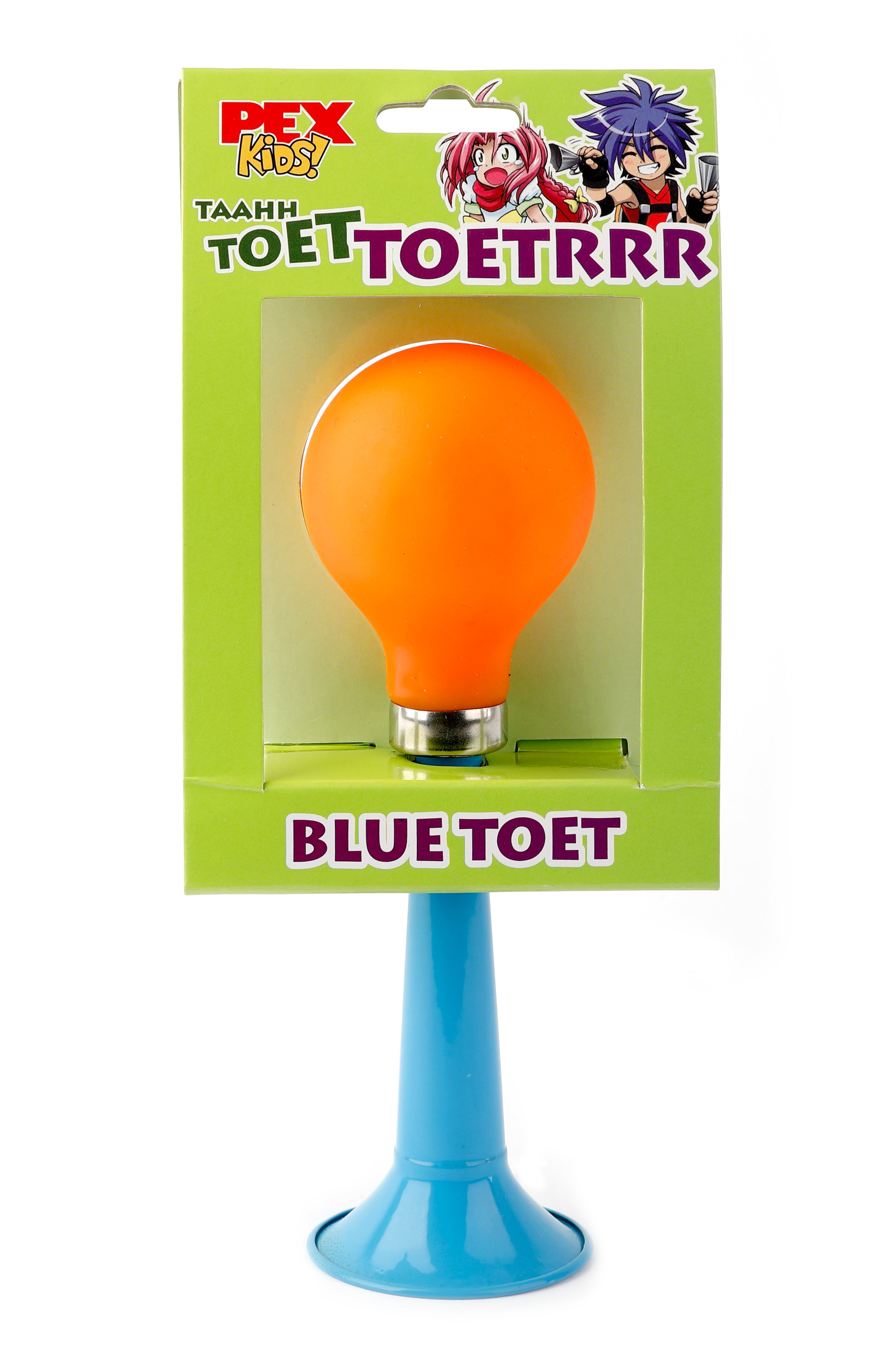 Buzaglo pexkids blue toet recht staal oranje bol