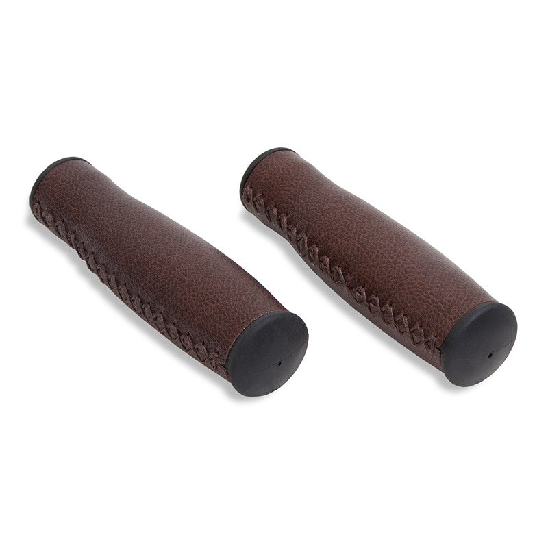 Selle Orient Bicycle Grips 135mm Brown Faux Leather
