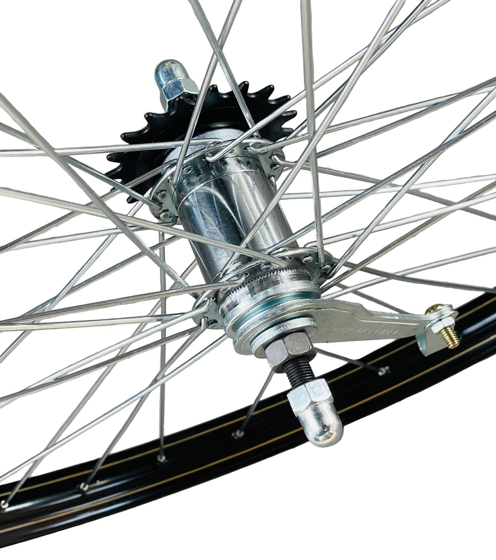Roland achterwiel 28 24-635 aluminium zwart ryde v38 falcon remnaaf
