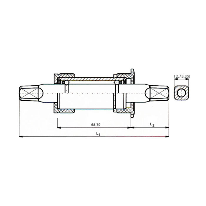 Messingschlager neco trapas alu. bsa 110.5 mm.