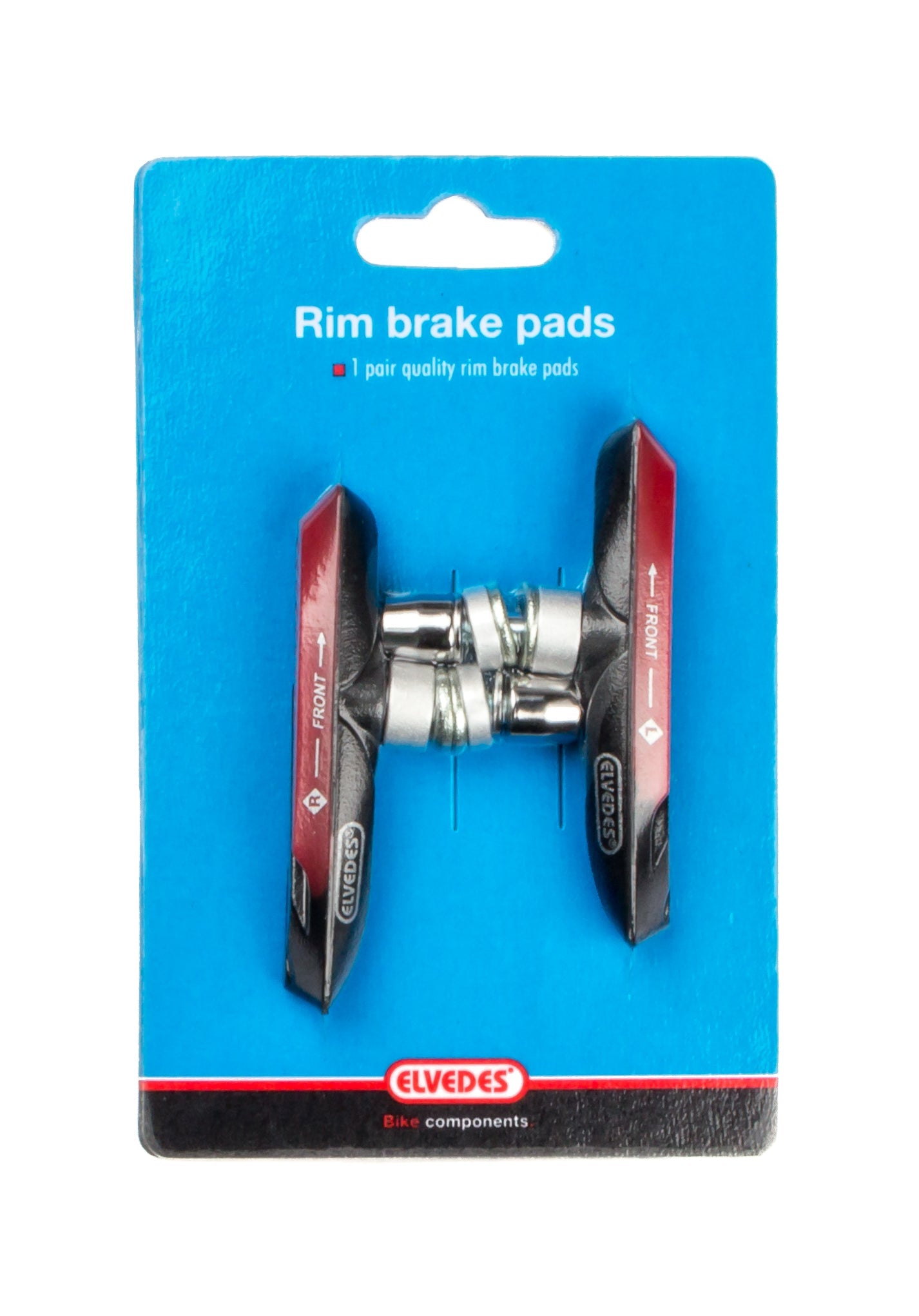remblokken V-brake 72 x 14 mm zwart 2 stuks