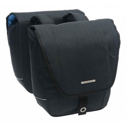 Newlooxs Avero Double Fietstas Waterafstotend Polyester 25L Zwart
