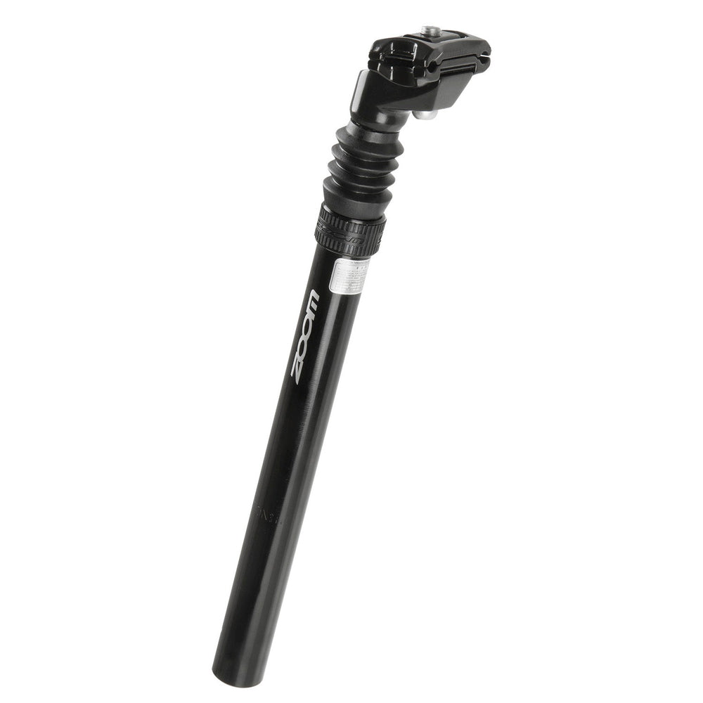 Messingschlager zoom zadelpen atb 27.2 alu. zwart verend 350 mm.
