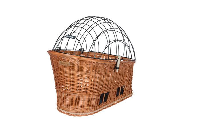Basil Pasja - hondenfietsmand MIK - medium - 45 cm - achtermand - naturel