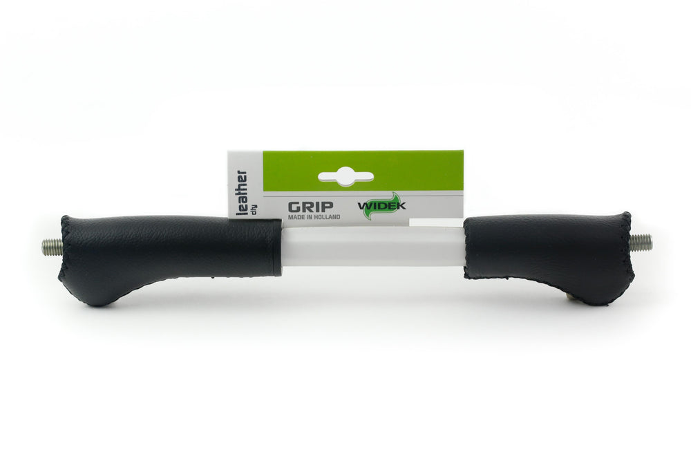 Handlebar grip City leather black - Widek