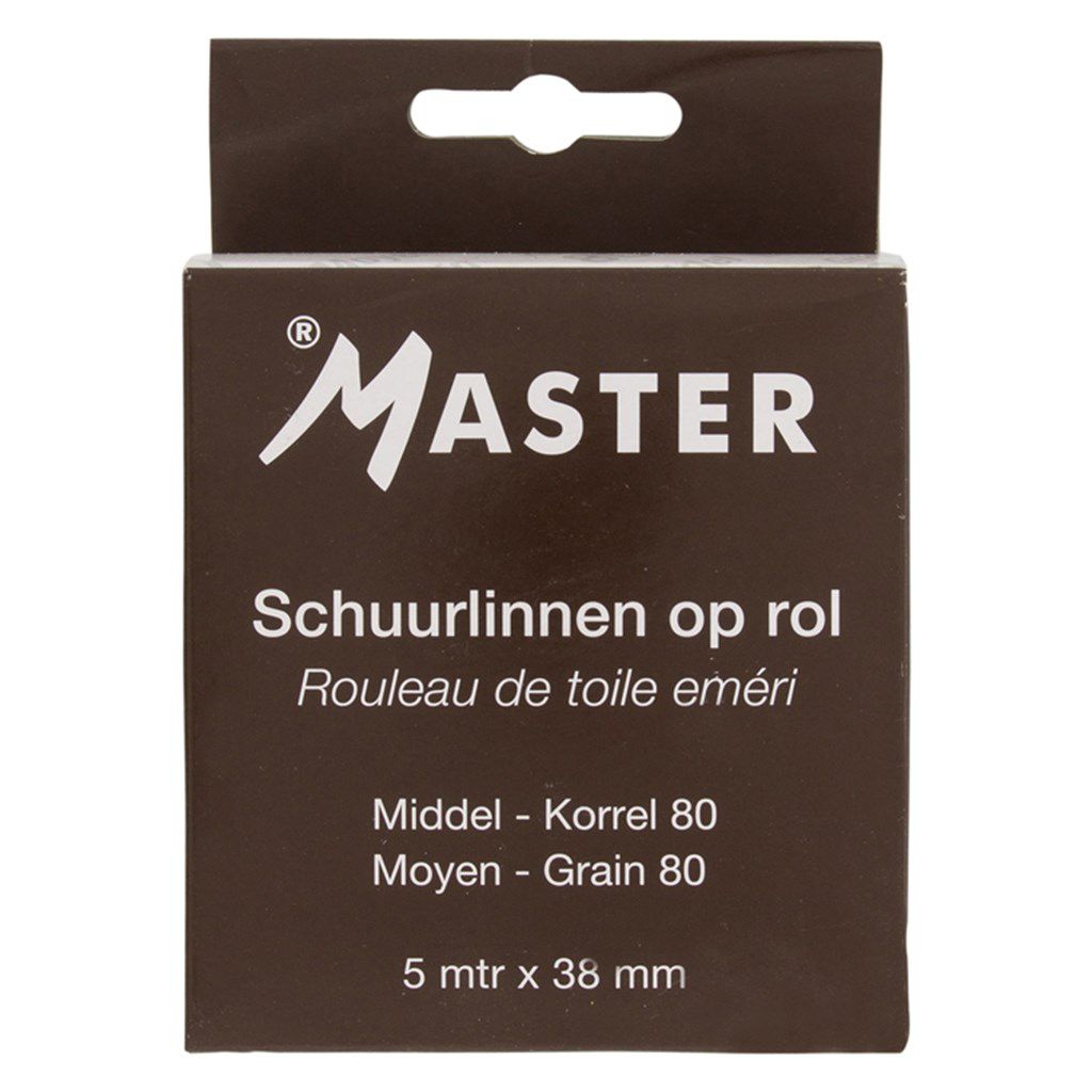 Master toile émeri Cycle grain 80 - moyen - rouleau de 5 mètres