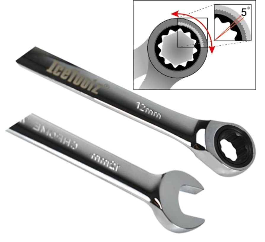 Steek-Ring-Ratelsleutel Icetoolz 11Mm
