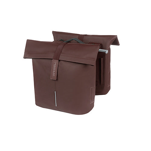 Basil Tas City Double MIK Vegan Leather | Roasted Brown