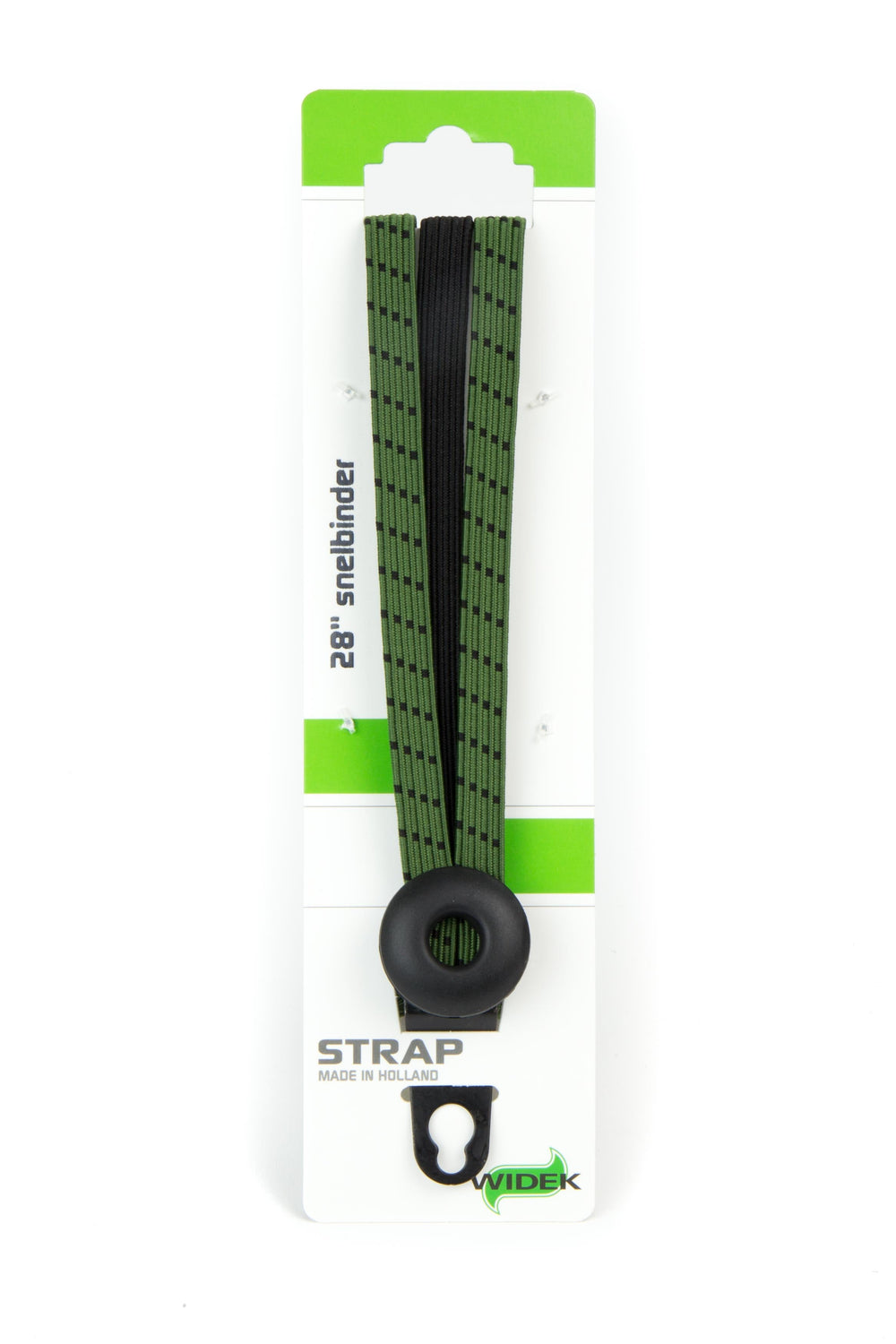 Widek 005221 triobinder 12mm oog 28inch olijfgroen zwart op kaart
