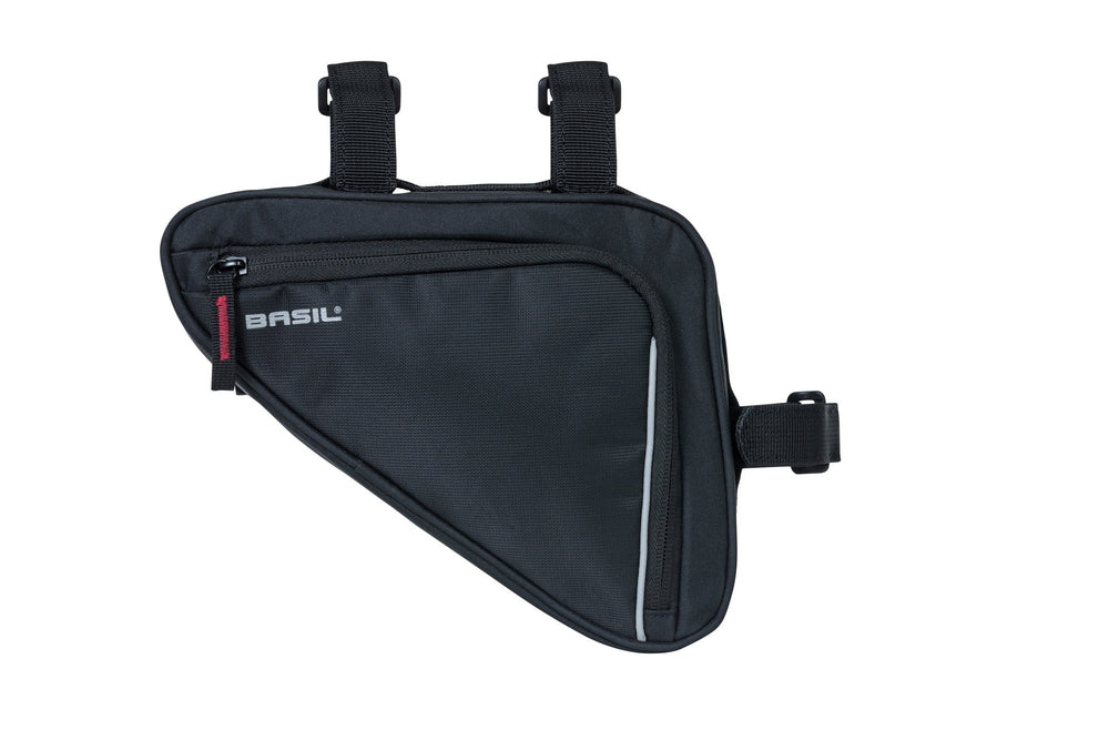 Basil Sport Design Frame Bag M - black bicycle bag - 1.7L - water-repellent - velcro fastening