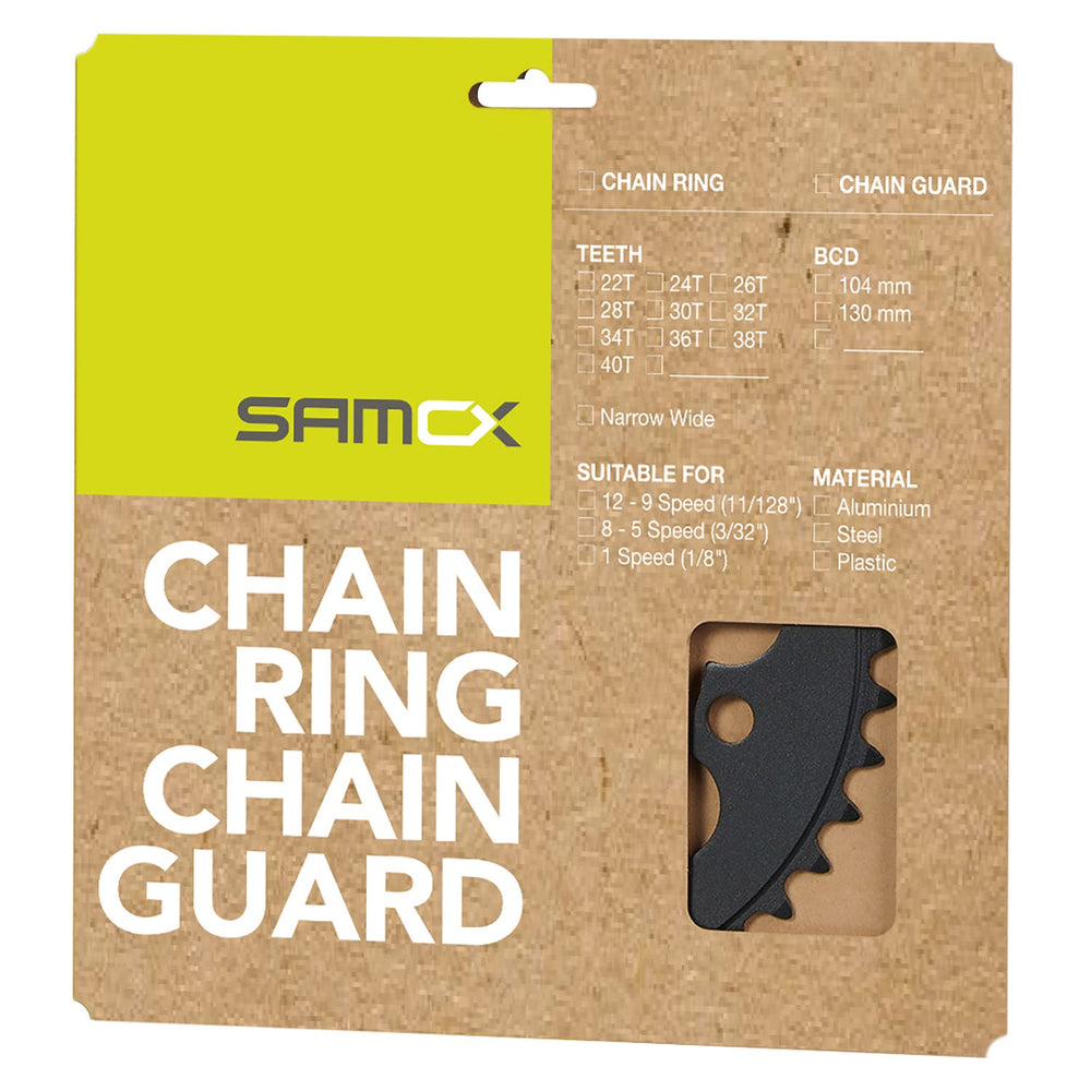 Messingschlager samox e-bike kettingblad nw 32t bcd 104 mm. 1 2x3 32 en 11 128 aluminium zwart