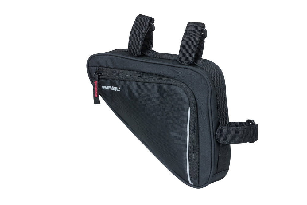 Basil Sport Design Frame Bag M - black bicycle bag - 1.7L - water-repellent - velcro fastening