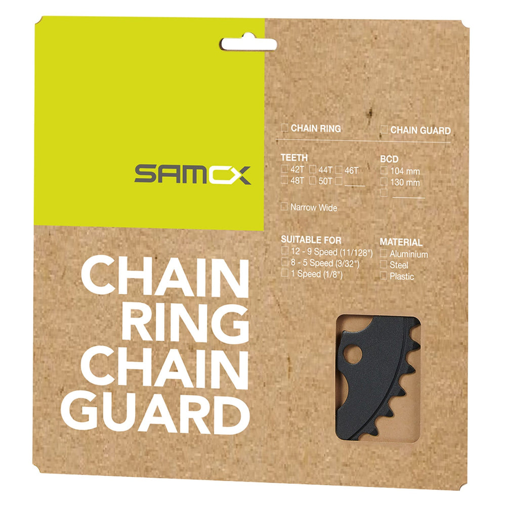 Messingschlager samox e-bike kettingblad 42t bcd 104 mm. 1 2x3 32 en 11 128 staal zwart