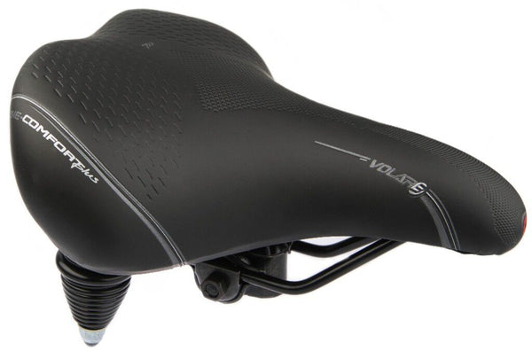 Zadel Selle Bassano Volare XXL dubbelveer - zwart