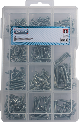 Connex assortiment plaatschroeven ph 265st - dp8500119