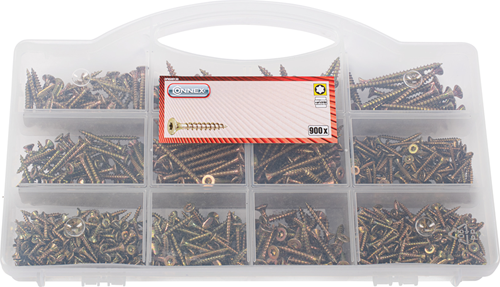 Connex assortiment uni.schroeven tx 900dlg - dp8500130